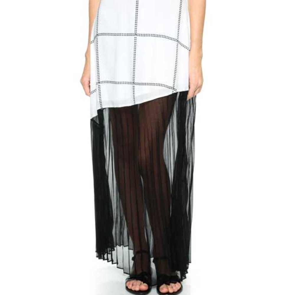 *Line & Dot | Ryder Pleat Maxi Dress Size M - Picture 9 of 11